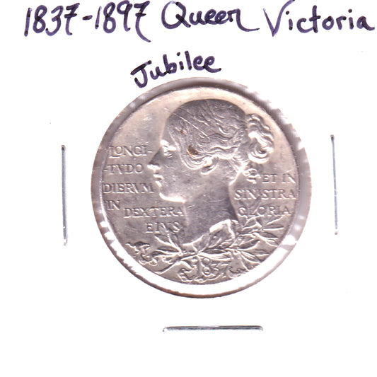 1897 Queen Victoria Diamond Jubilee Silver Medallion (Two Effigies)