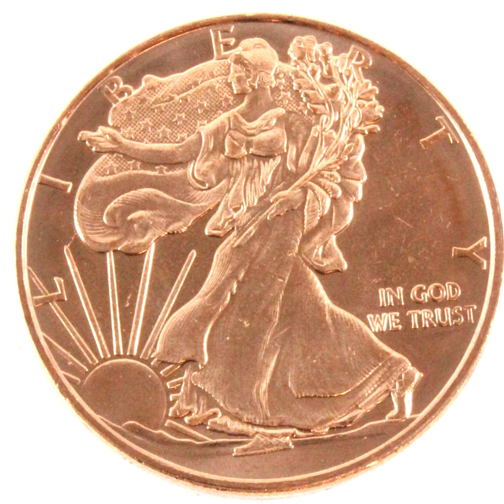 Walking Liberty 1oz. .999 Fine Copper