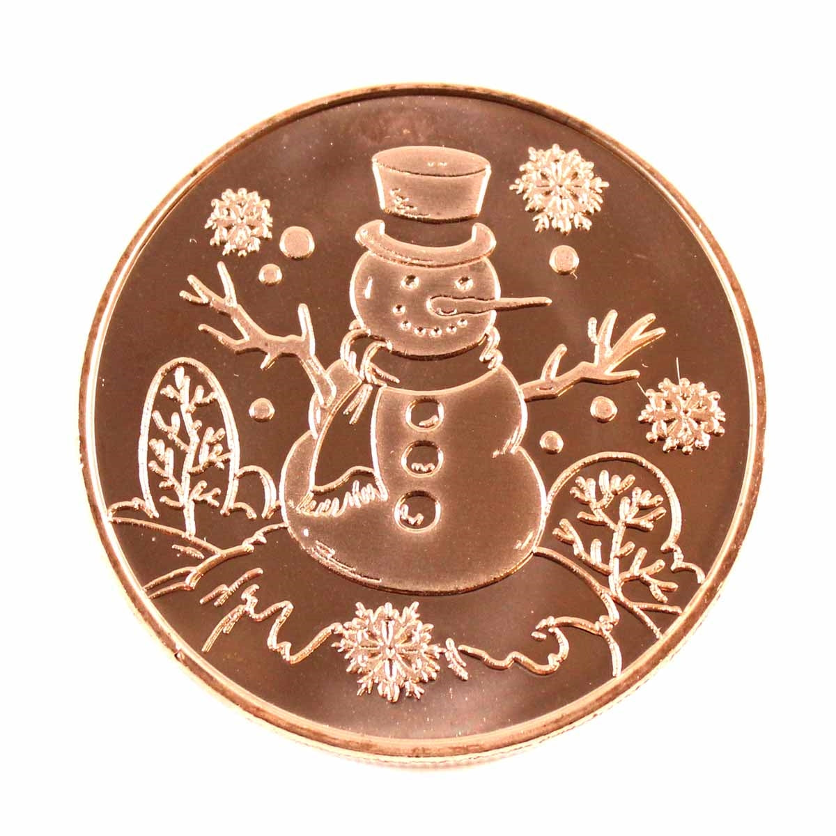 Snowman  1oz. .999 Fine Copper