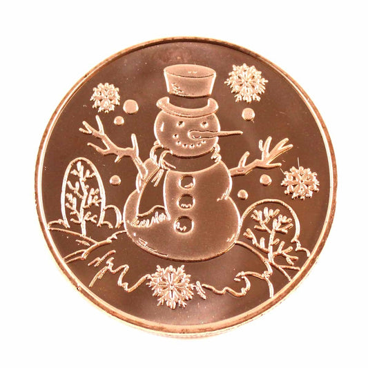 Snowman  1oz. .999 Fine Copper