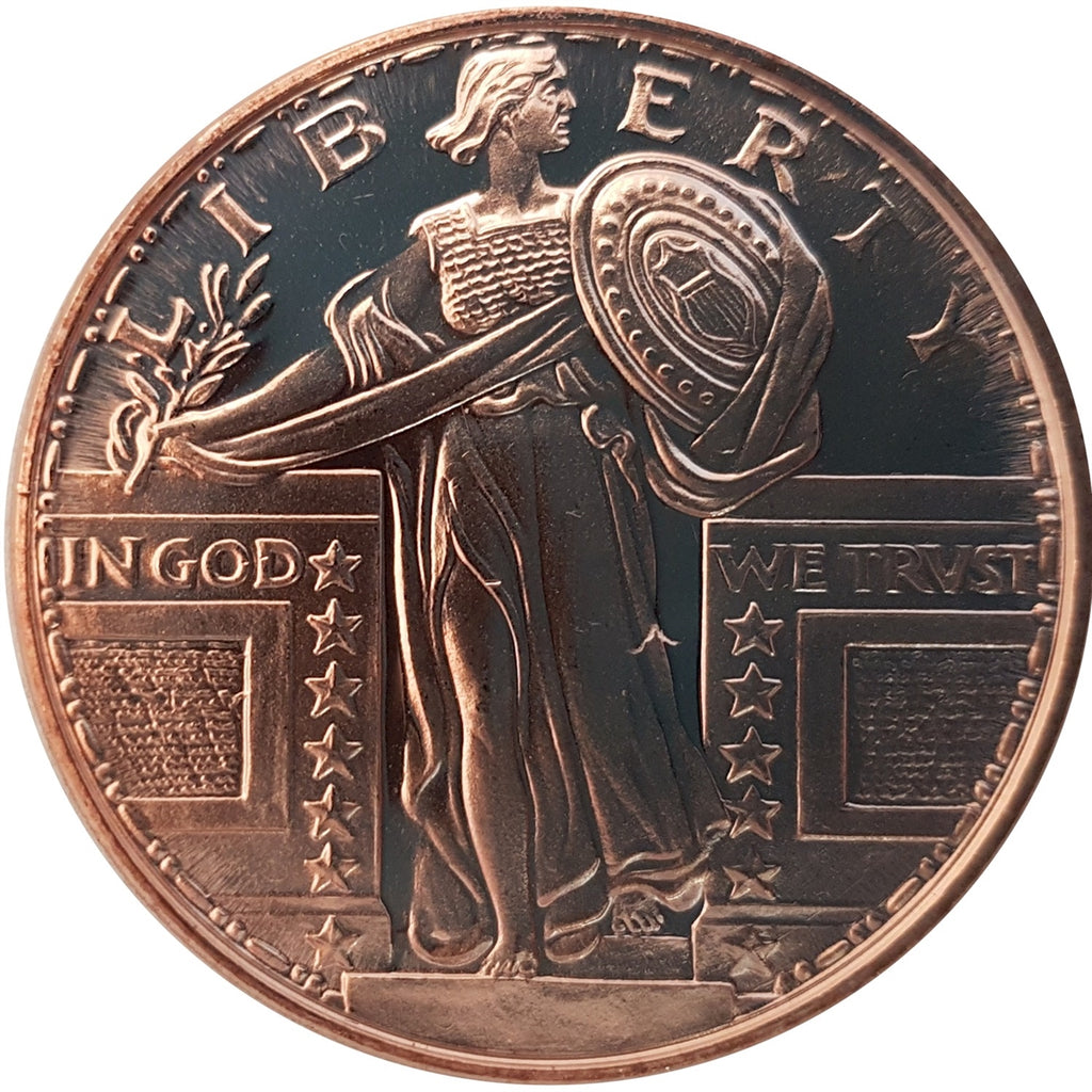 Standing Liberty 1oz. .999 Fine Copper