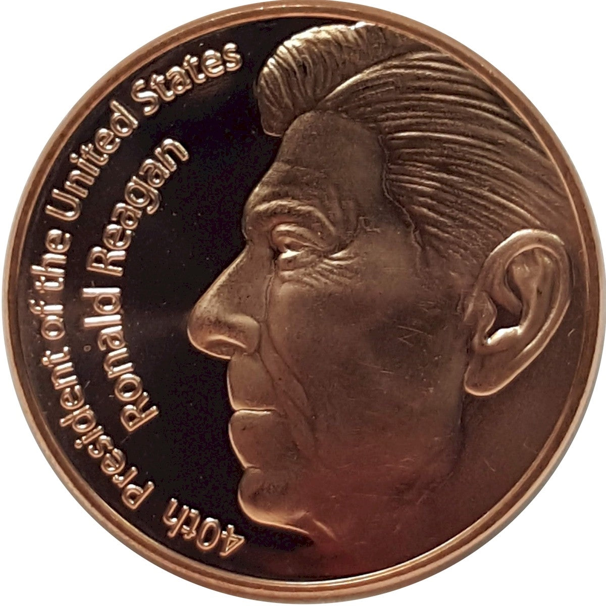 Ronald Reagan 1oz. .999 Fine Copper