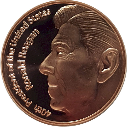 Ronald Reagan 1oz. .999 Fine Copper