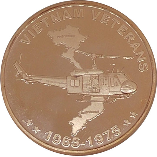 Vietnam Veterans 1oz. .999 Fine Copper