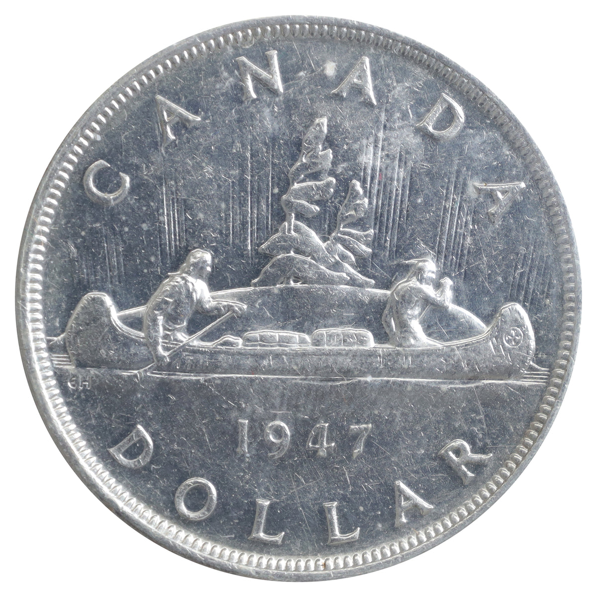 1947 Blunt 7 Canada Dollar ICCS Certified EF40