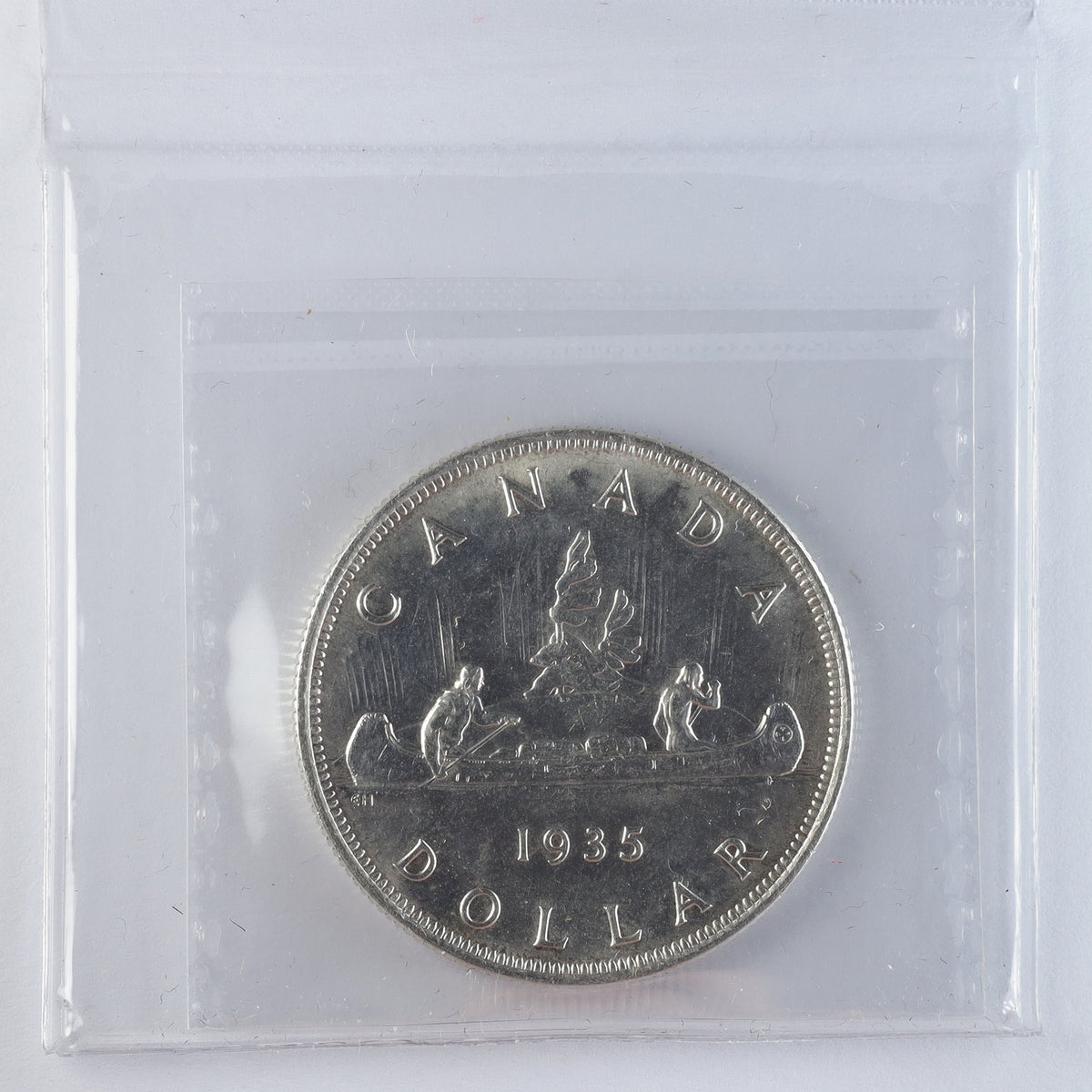 1935 Double Voyageur Canada Dollar ICCS Certified MS63