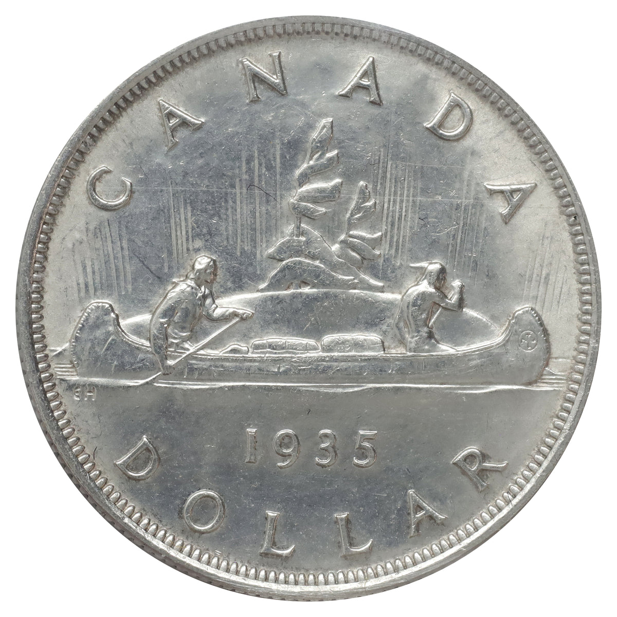1935 Double Voyageur Canada Dollar ICCS Certified MS63