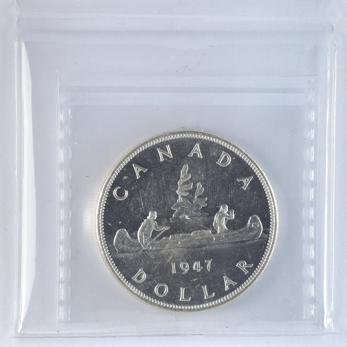 1947 Pointed 7 Quadruple HP Canada Dollar ICCS Certified MS63 (XSW 754)