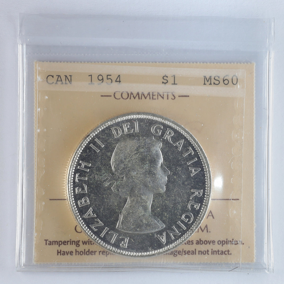 1954 SWL Canada Dollar ICCS Certified MS60