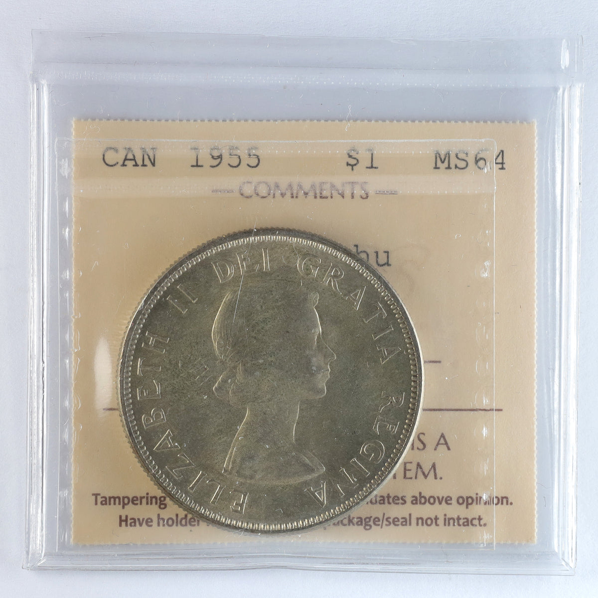 1955 Fu Manchu Canada Dollar ICCS Certified MS64