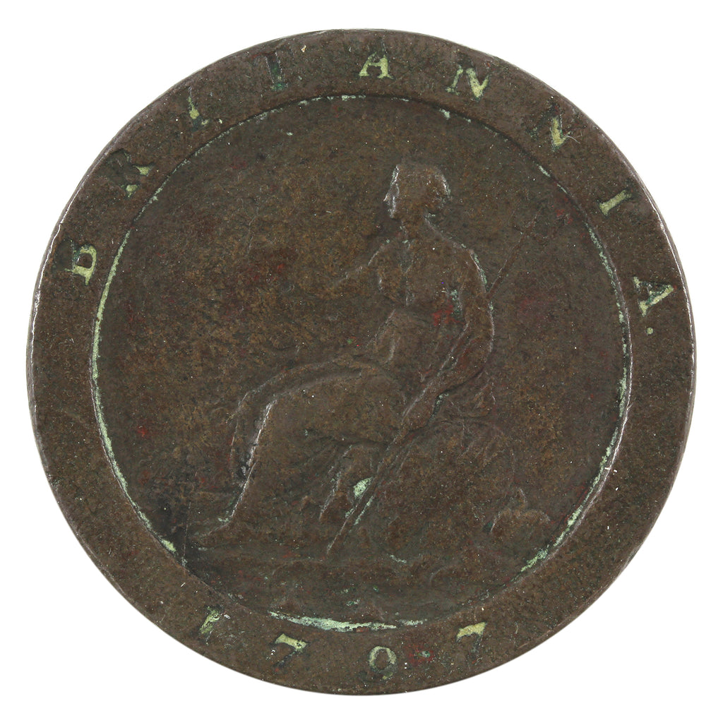 Great Britain 1797 George III Penny Fine (F12) impaired