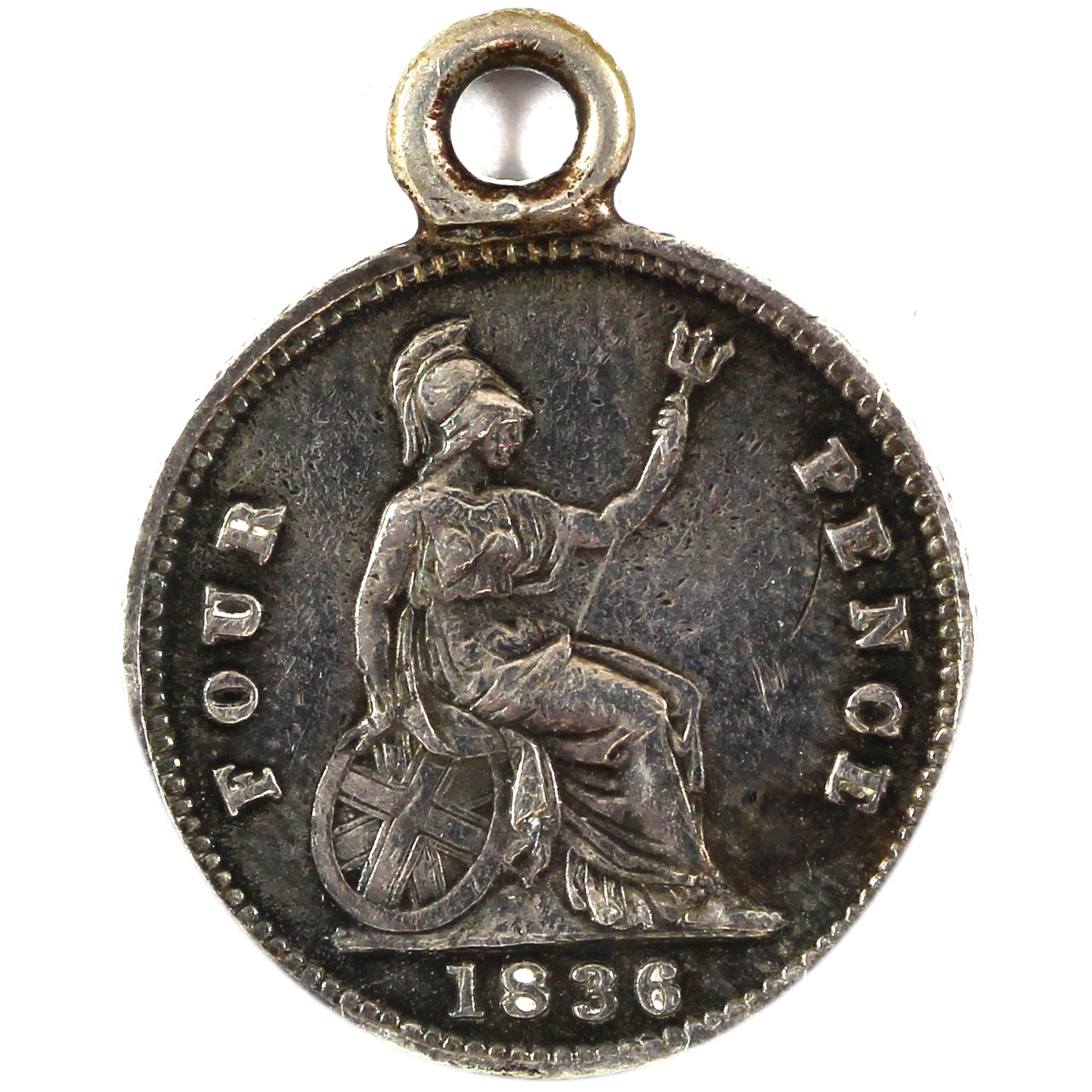 Great Britain 1836 4 Pence Extra Fine (EF40) impaired