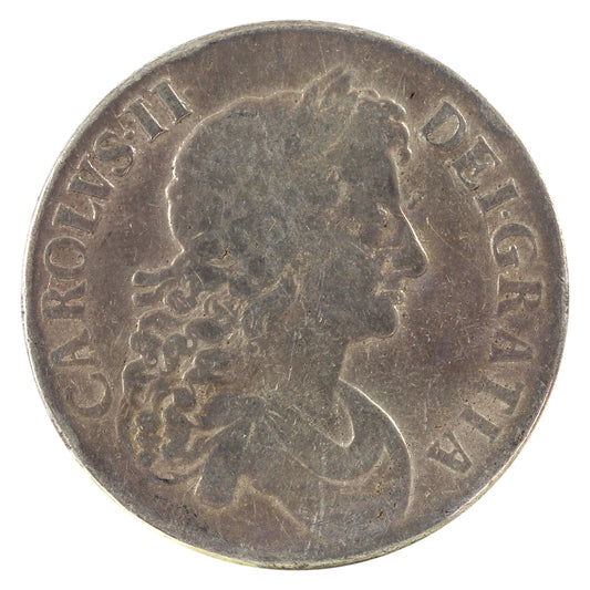 Great Britain 1672 Charles II Crown Fine (F12)