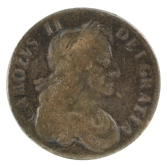 Great Britain 1680 Charles II Crown About Good (AG3)
