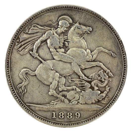 Great Britain 1889 Crown Very Fine (VF20) scratched