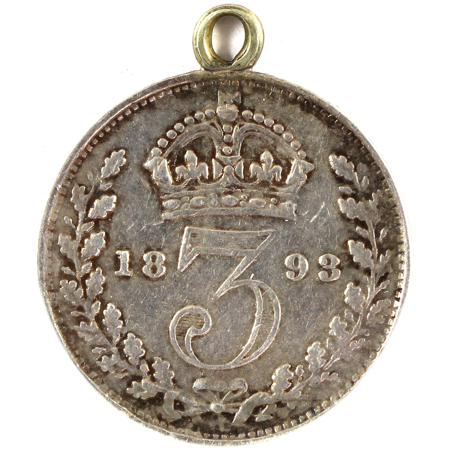 Love Token "My Pet" Struck on Great Britain 1893 3 Pence