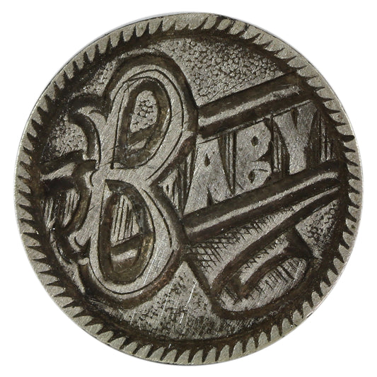 Love Token "BABY" Struck on Victorian Canadian 10-cent