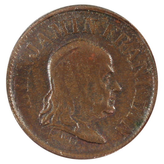 Benjamin Fraklin Broas Bros New York Army & Navy Token