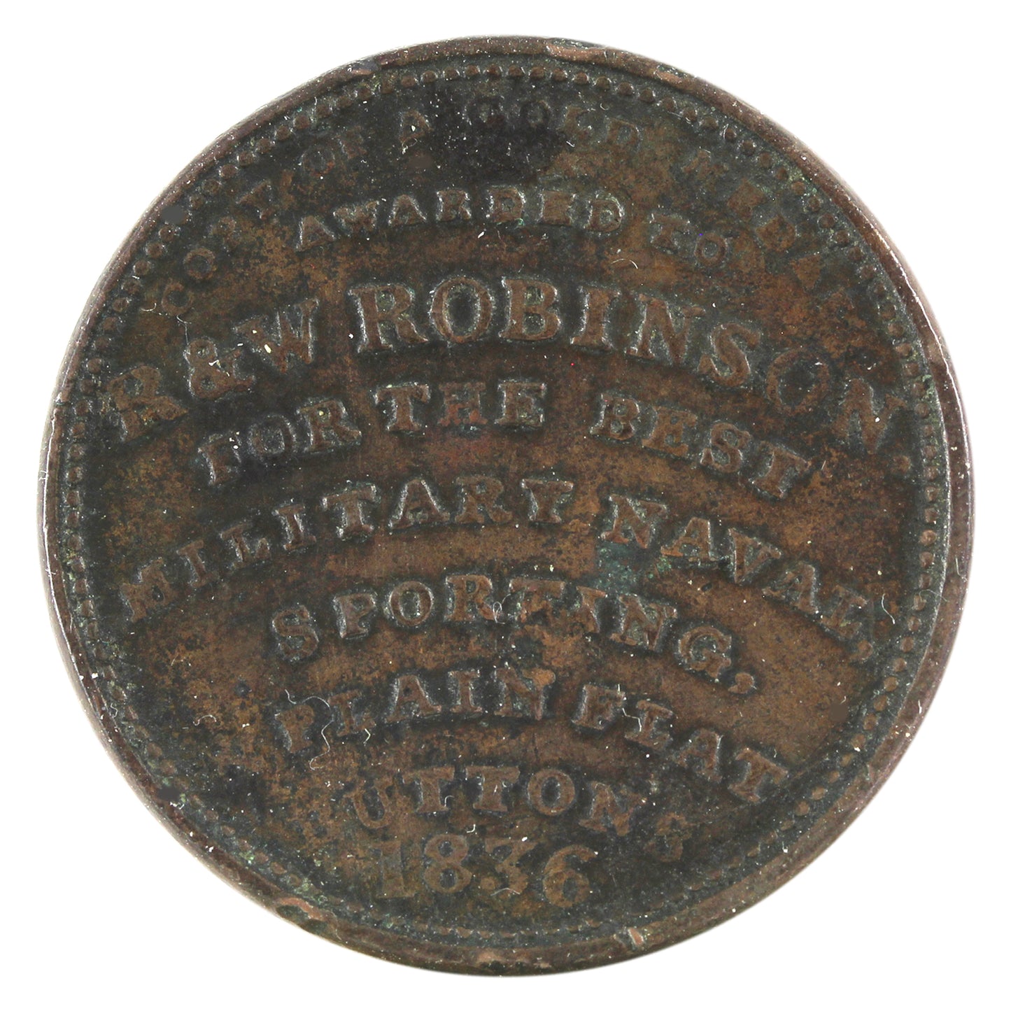 1836 USA R&W Robinson Hard Times Token