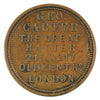 1820-1870 George Carter Great Hatter Old Kent Rd. London Merchant Check Half Penny Token