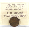 1985 Pointed 5 Canada 1-cent ICCS Certified AU50