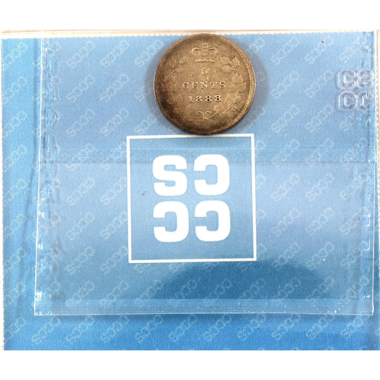 1888 Canada 5-cents CCCS Certified VF30 (toned)