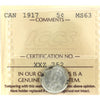 1917 Canada 5-cents ICCS Certified MS-63 (toned)