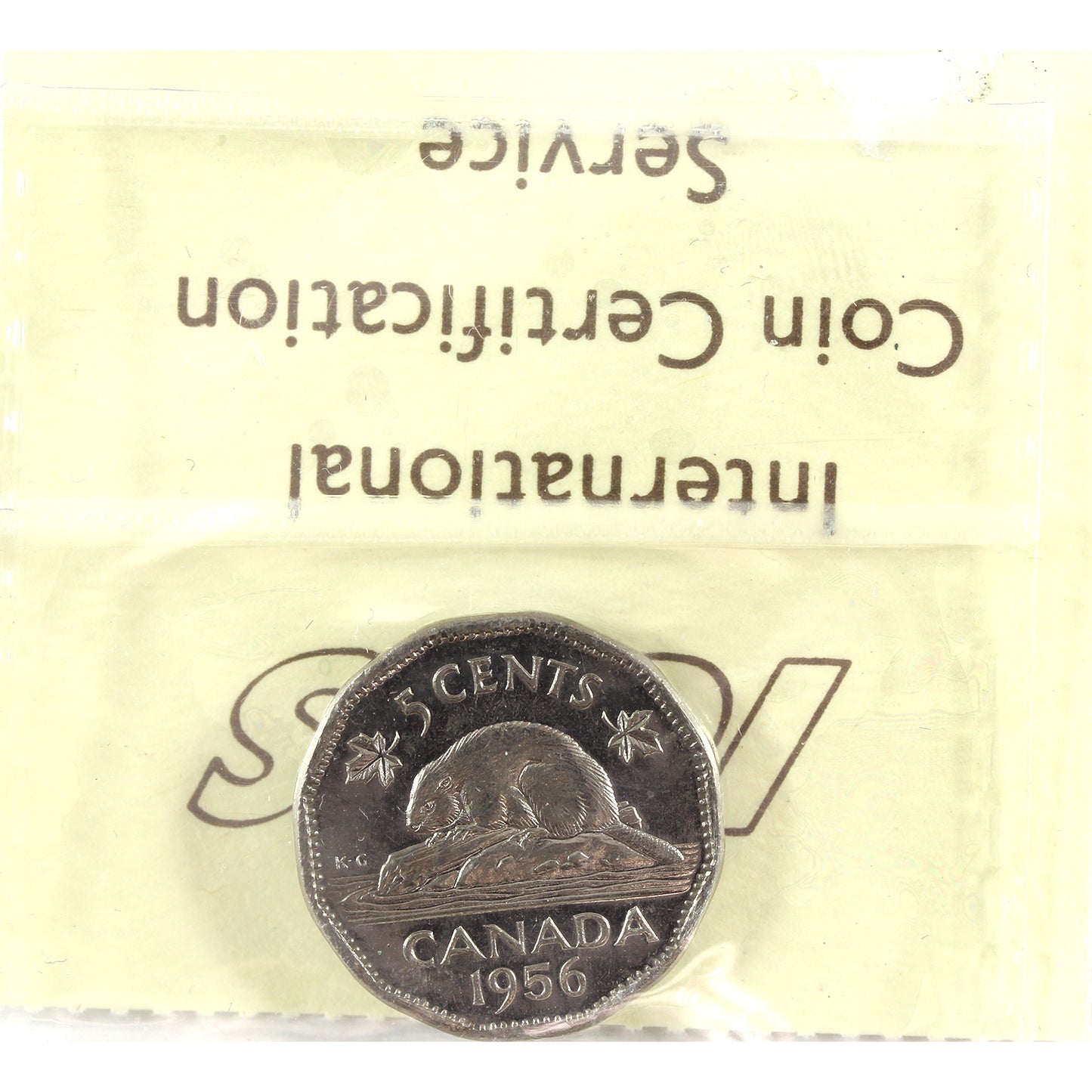 1956 Canada 5-cents ICCS Certified MS65 (toned)