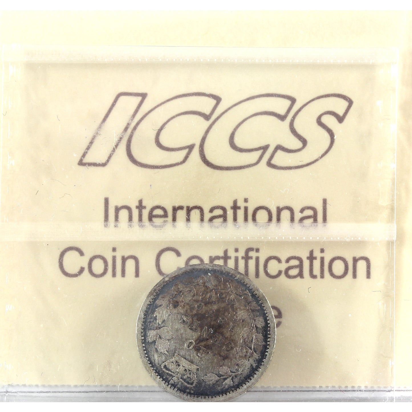 1870 Narrow 0 Canada 10-cents ICCS Certified VG10 (cleaned)