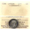 1883H Canada 10-cents ICCS Certified G6 (toned)