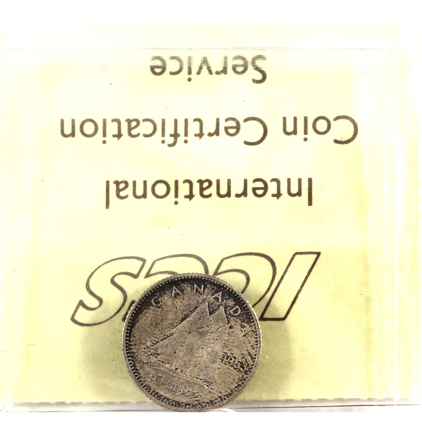 1953 NSF Canada 10-cents ICCS Certified MS64 (toned)