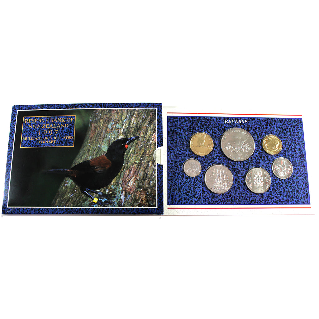 1997 New Zealand Reserve Bank Brilliant Uncirculated Coin Set