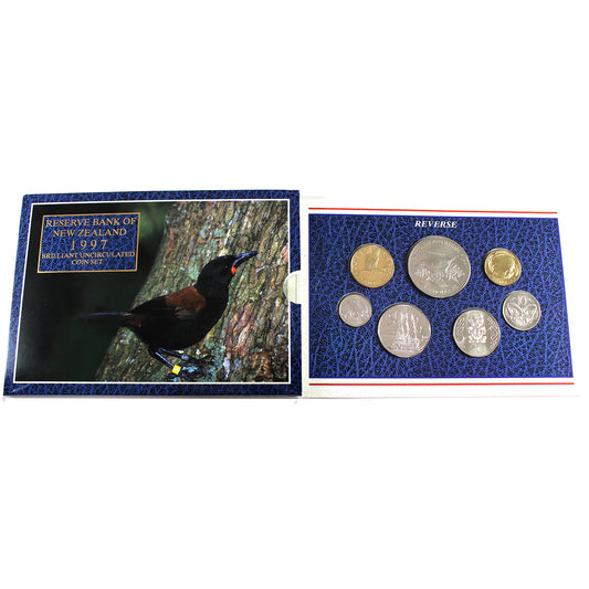 1997 New Zealand Reserve Bank Brilliant Uncirculated Coin Set