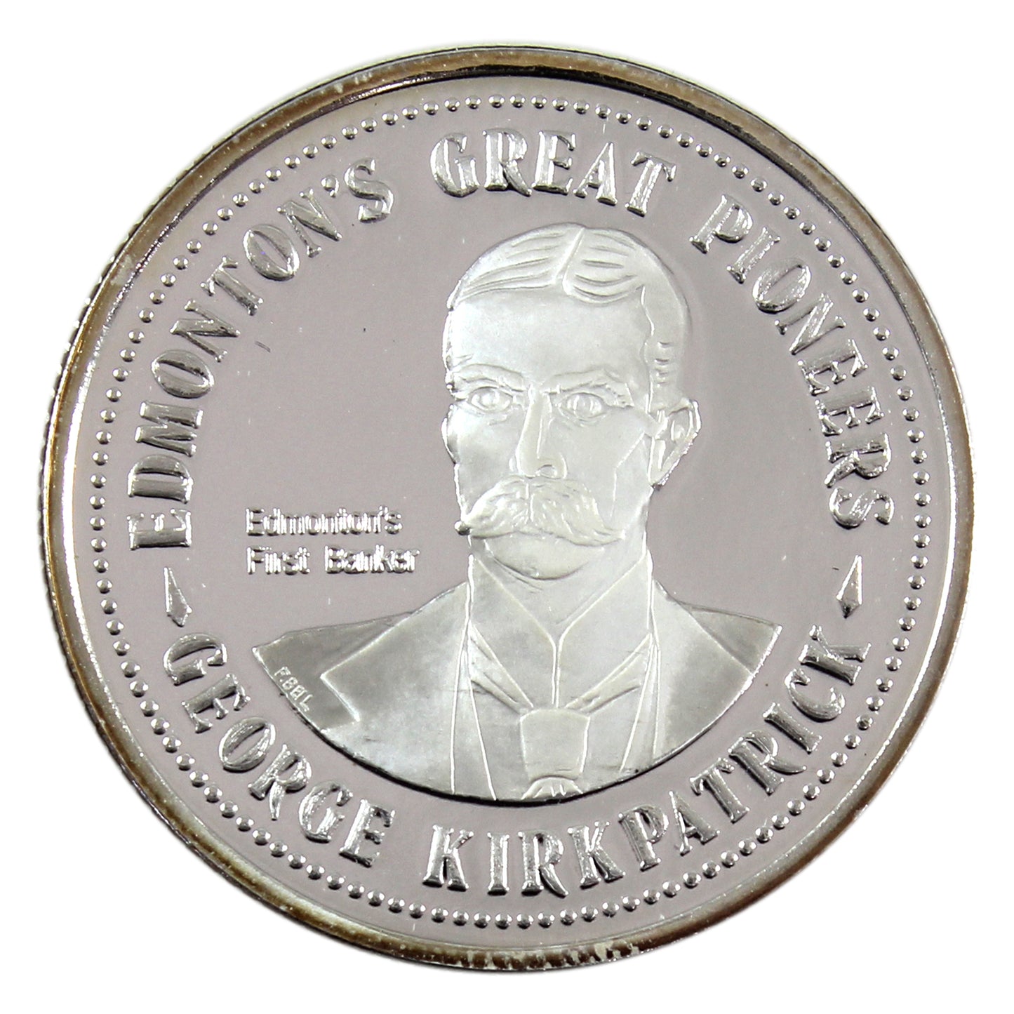 1982 Edmonton, AB Klondike Dollar - George Kirkpatrick .999 Silver Proof (No Tax)