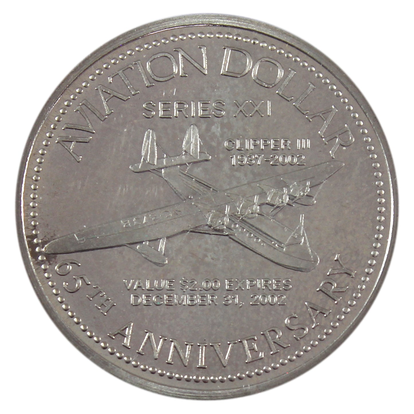 2002 Gander, NL Aviation Trade Dollar Token