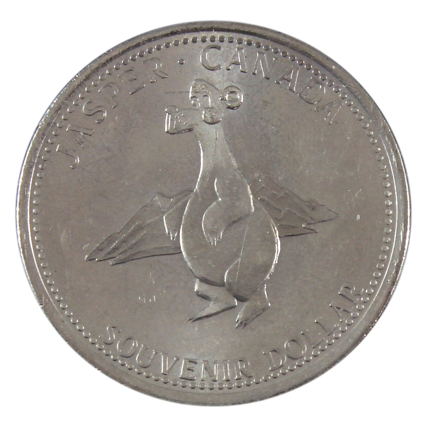 1985 Jasper, AB 100th Anniversary of National Parks Souvenir Trade Dollar Token