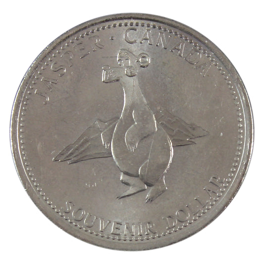1985 Jasper, AB 100th Anniversary of National Parks Souvenir Trade Dollar Token