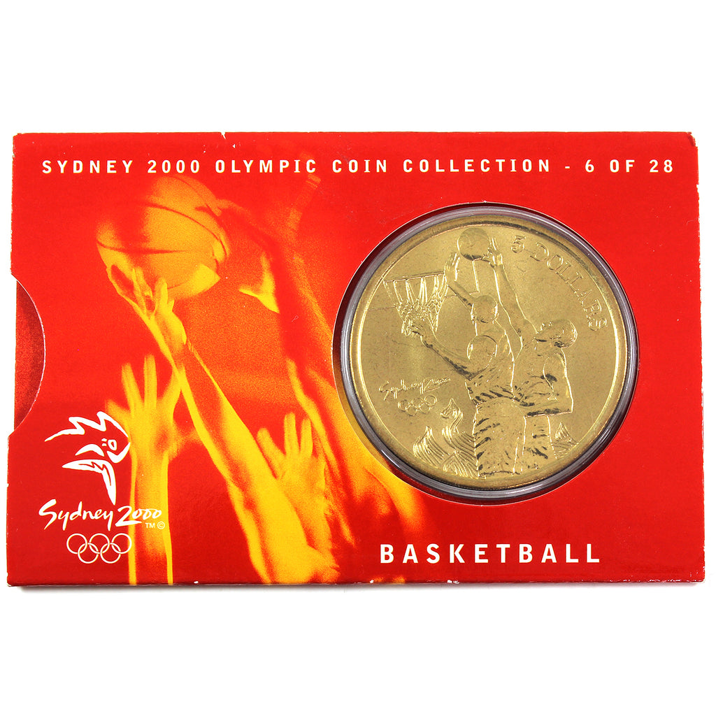2000 Australia $5 Olympic Basketball Coin in Card (6 of 28)