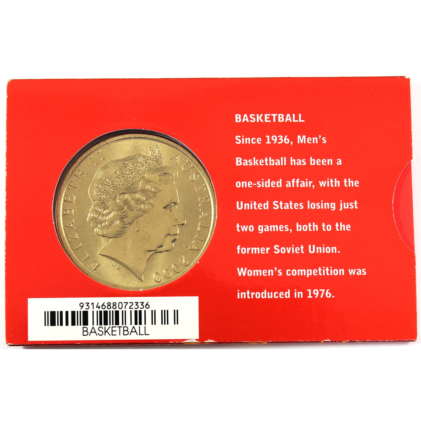 2000 Australia $5 Olympic Basketball Coin in Card (6 of 28)