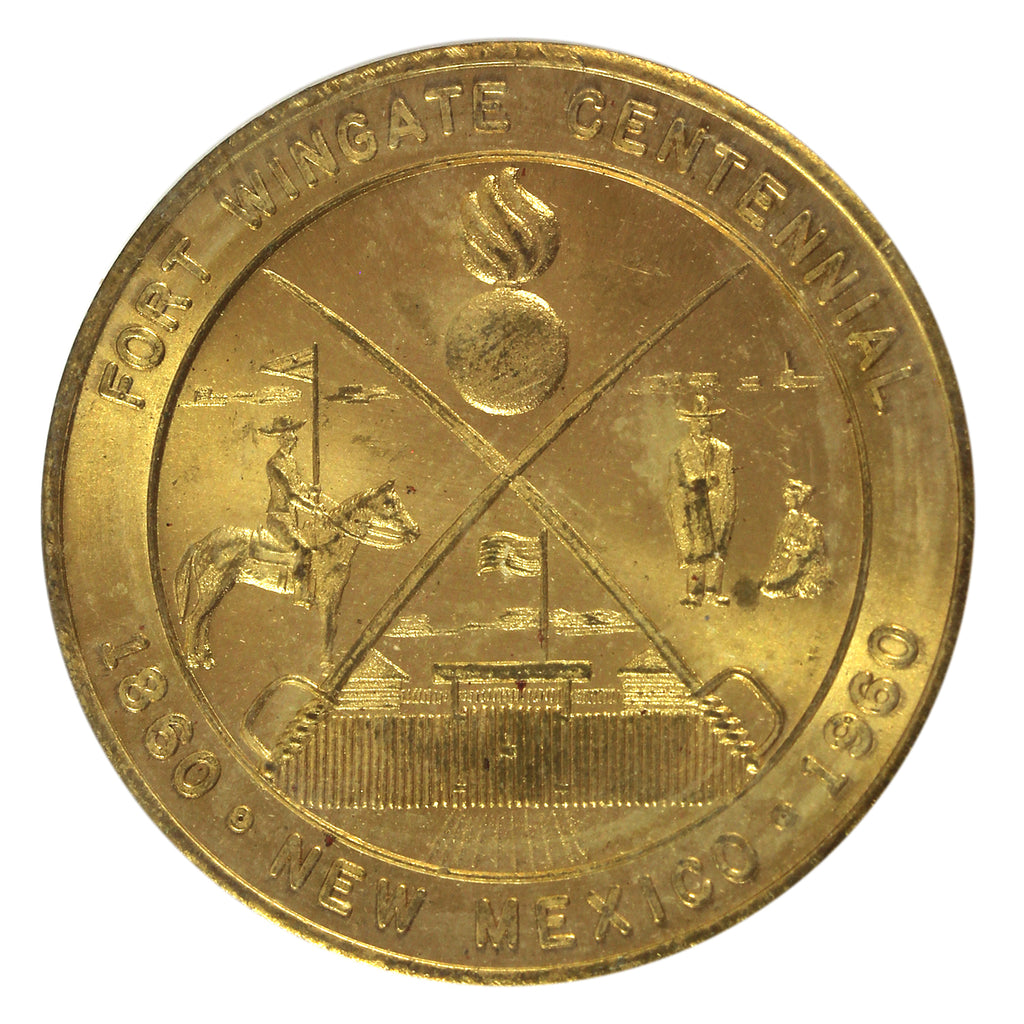 1960 USA Fort Wingate, New Mexico Centennial 50-cent Trade Token