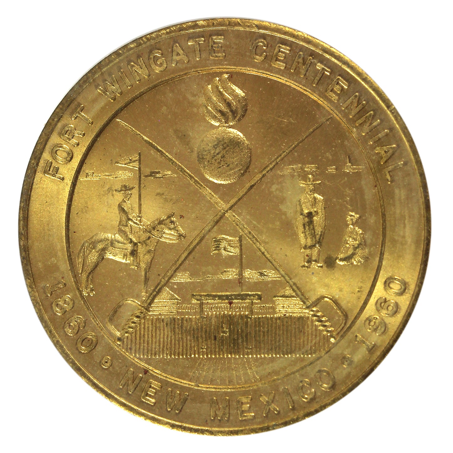 1960 USA Fort Wingate, New Mexico Centennial 50-cent Trade Token