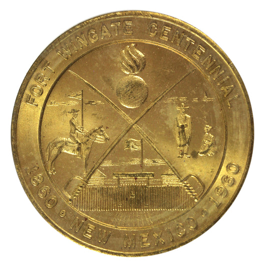 1960 USA Fort Wingate, New Mexico Centennial 50-cent Trade Token