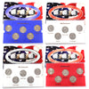 Lot of 4 1999-2004 USA P, D, & Platinum Edition State Quarter Collections (scuffed) 4pcs