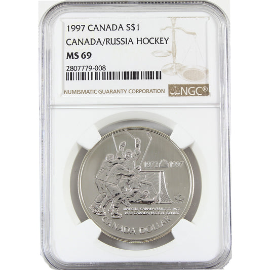 1997 Canada 1972 Canada/Russia Hockey Series NGC Certified MS69