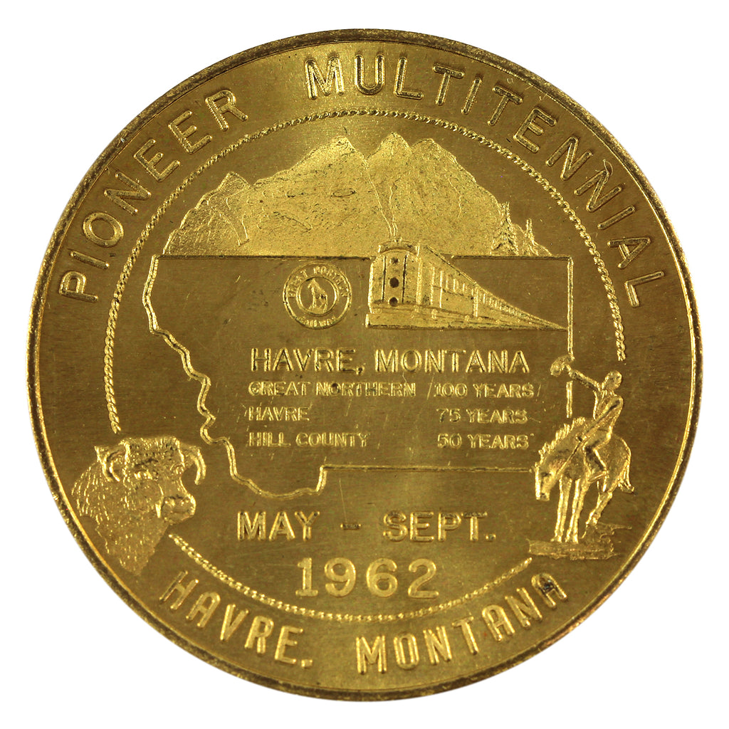 1962 Havre, Montana Pioneer Multitennial 50-cent Trade Token