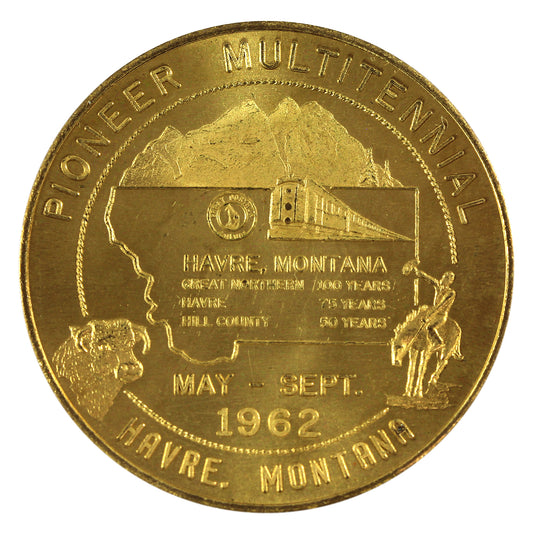 1962 Havre, Montana Pioneer Multitennial 50-cent Trade Token