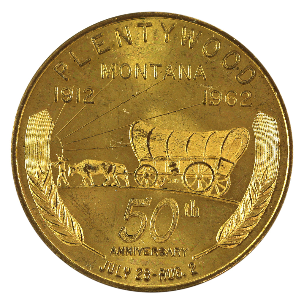 1962 Plentywood, Montana 50th Anniversary 50-cent Trade Token
