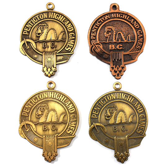 Lot of 4x Penticton Highland Games B.C. Medals