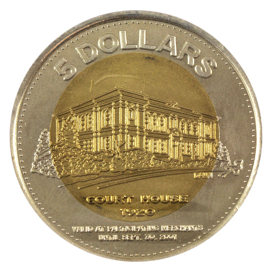 2001 Kerrobert, SK, Bi-Metallic 5 Dollar Trade Token