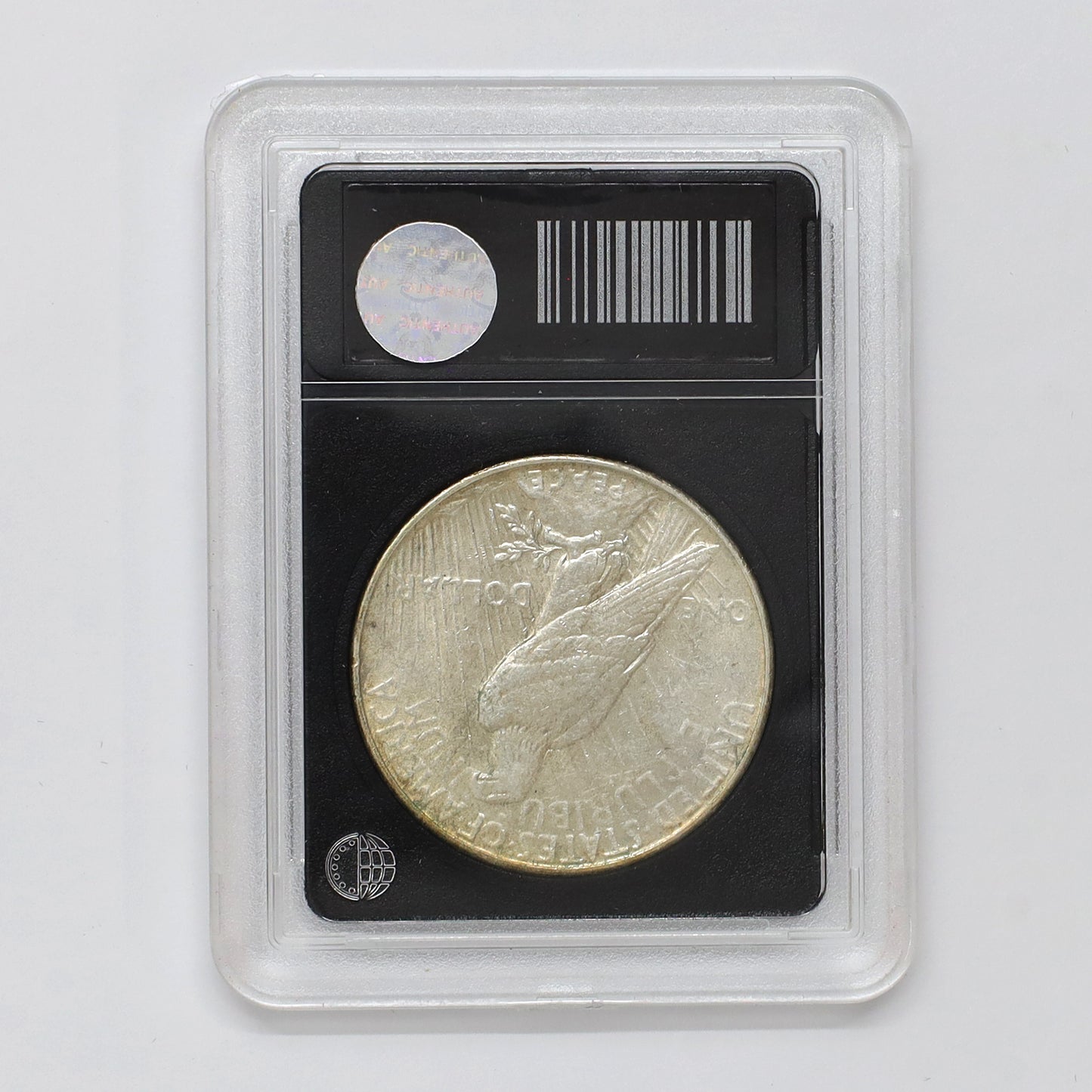 1935 USA Peace Dollar in Slab, Very Good (VG8)